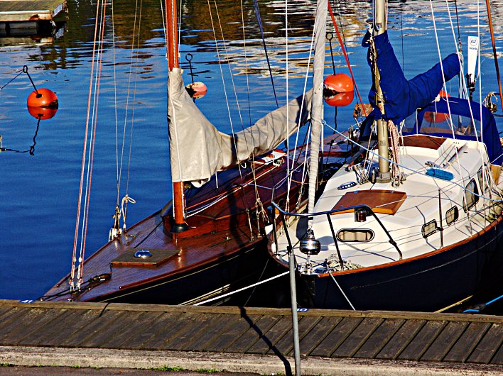 Pair of Moored Boats
