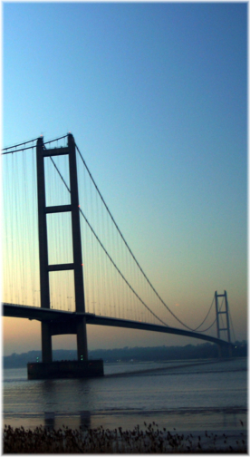 View of the Humber Bridge, East Yorkshire