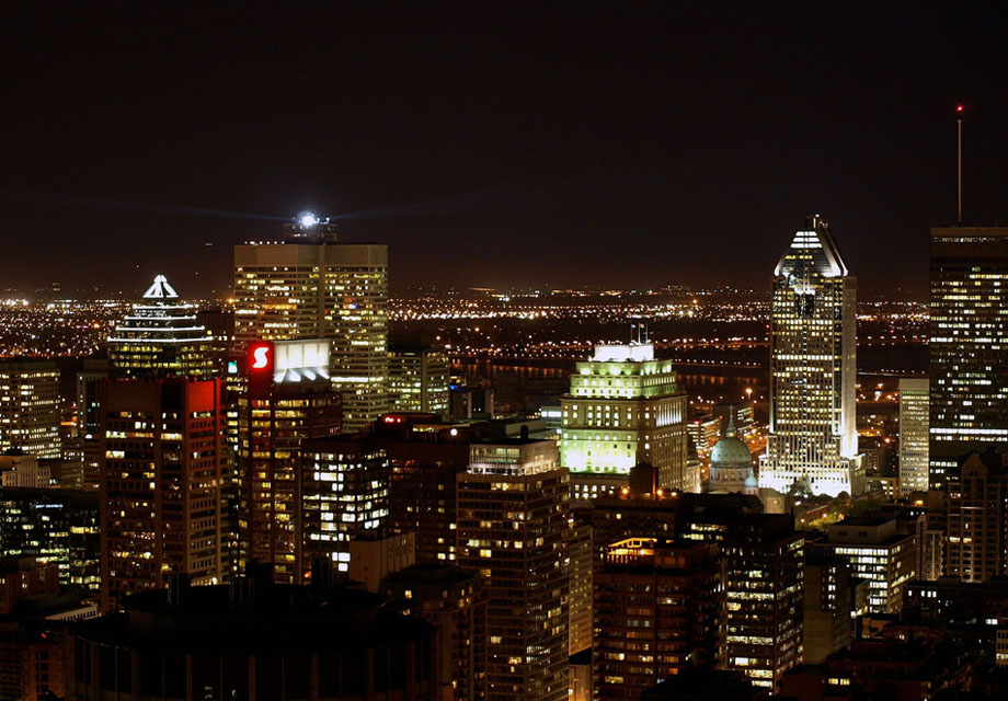 Montreal at night