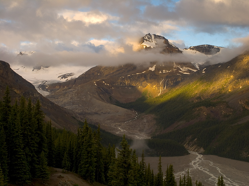 Sunrise on Peyto Glacier