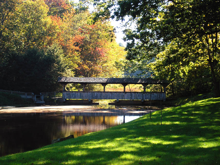 Covered Bridge Over Dam