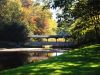 Covered Bridge Over Dam by Dave Hamlin