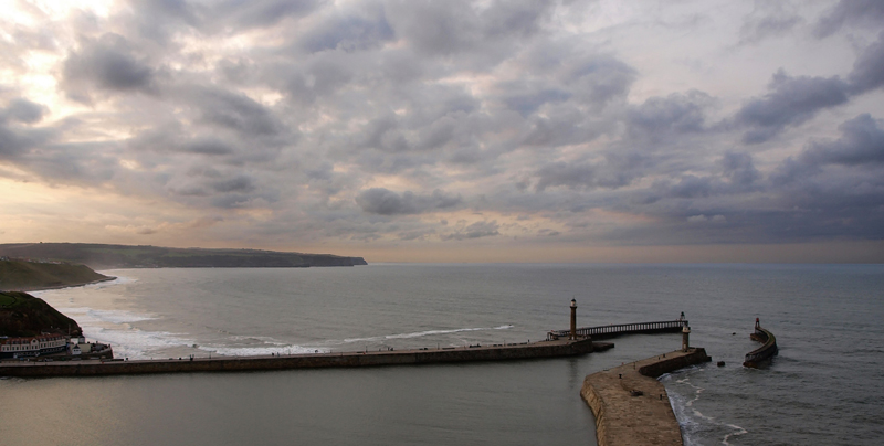 Whitby Harbour at Dusk