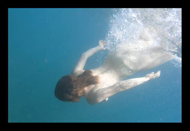 Underwater nude