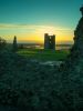 Hadleigh castle at dawn.