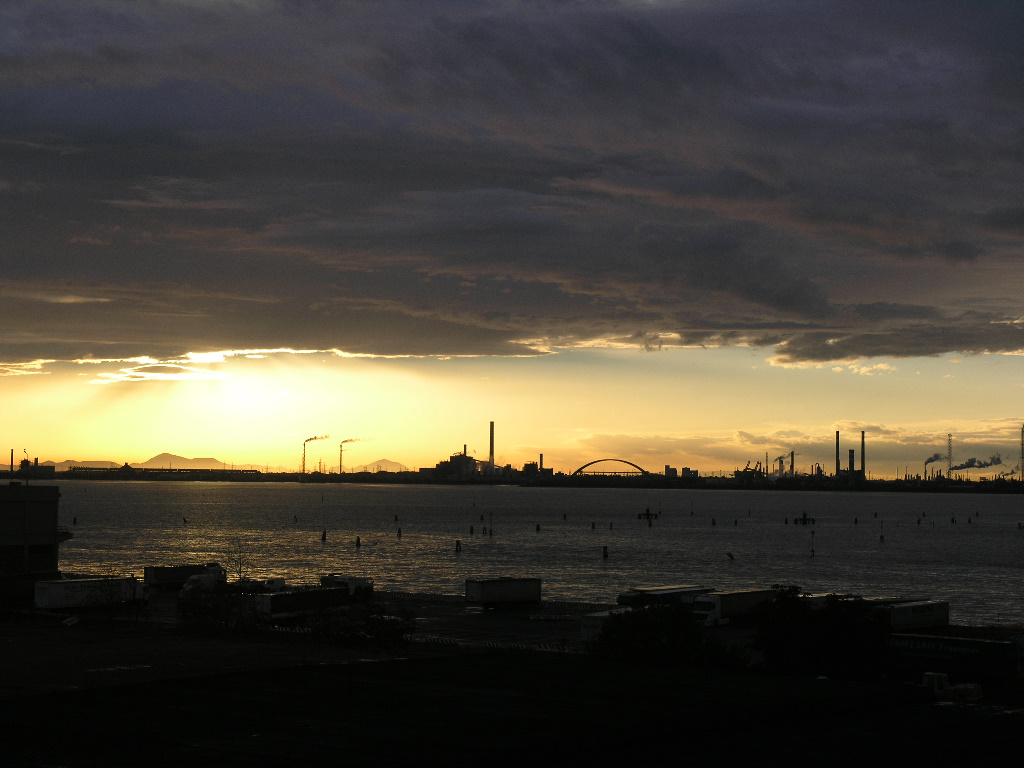 Sunrise Over Venice Shipyards