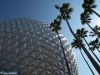 Spaceship Earth & Palms by Valorie Spencer