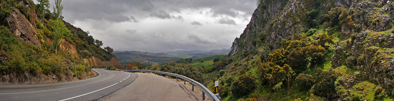 Winding road in Spain