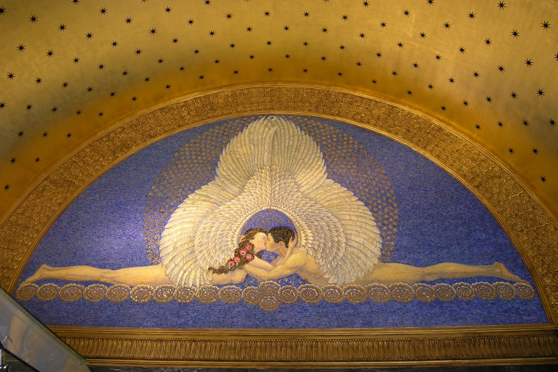 Mosaic in the Hochzeitsturm (wedding tower)