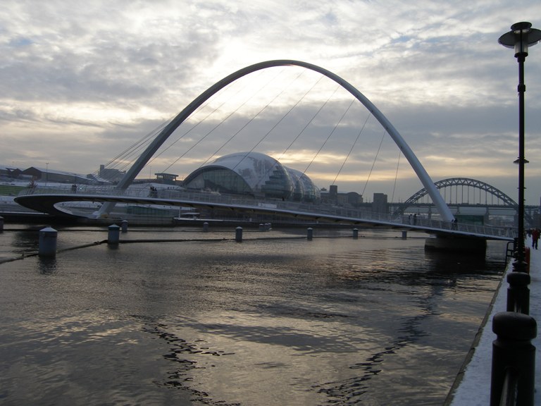 Curves on the Tyne