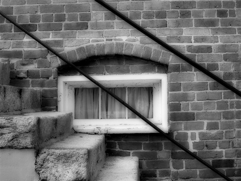 The window by the stairwell