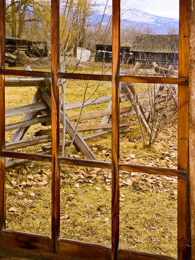 pioneer homestead in winter