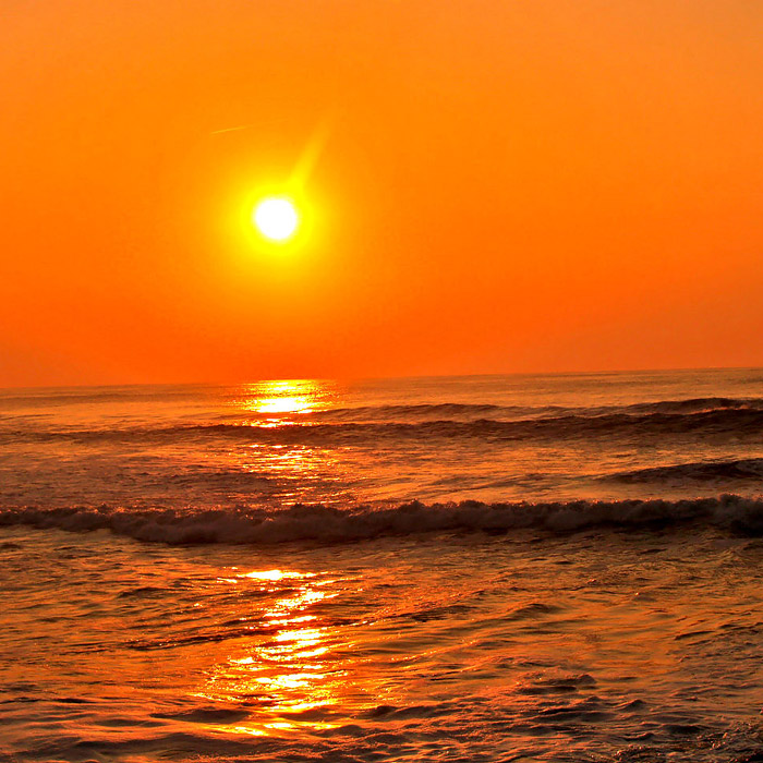 Sunset in the beach