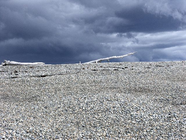 storm on the beach