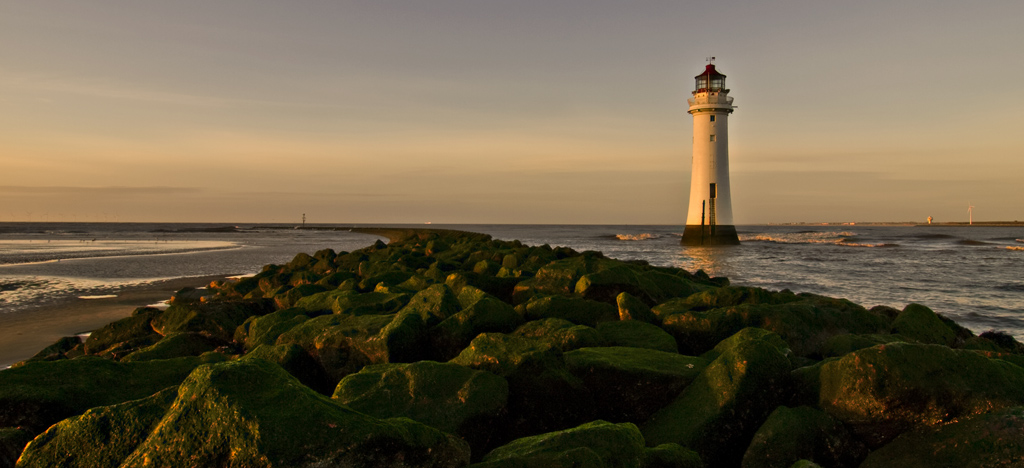 Perch Rock Lighthouse At Sunset