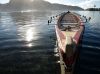 Fautasi boat on Pago Pago harbour, American Samoa by Jim Padget