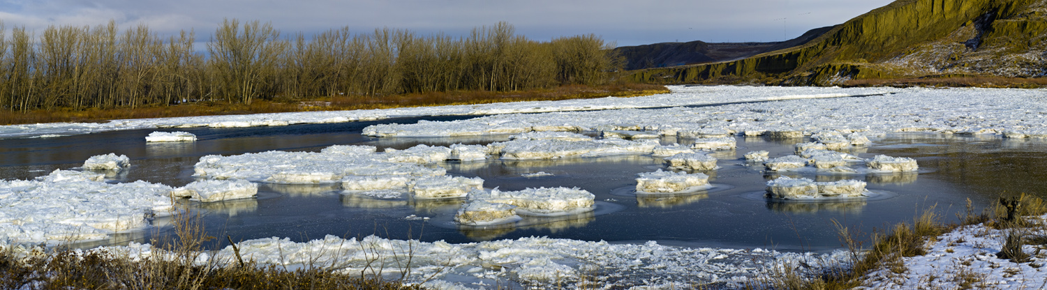 Saskatchewan River Ice Bergs