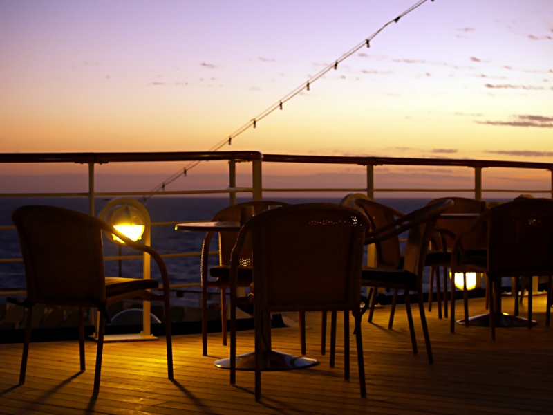 On Deck at Sunset