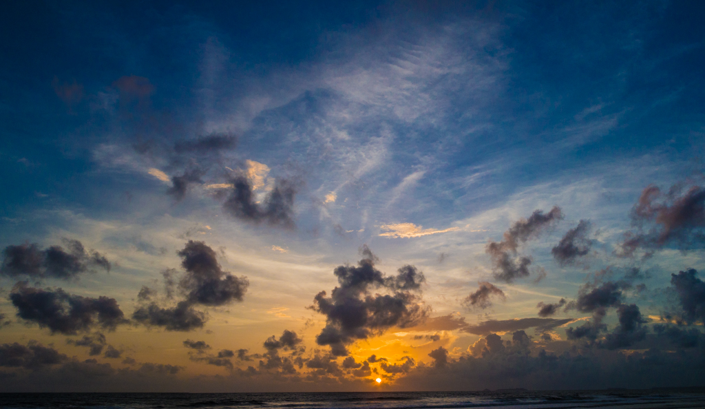 Sunset at Benaulim Beach, Goa India